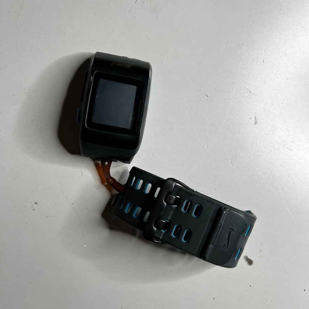 Nike+ SportWatch GPS TomTom Black Blue WM0097 For‎ Parts Repair